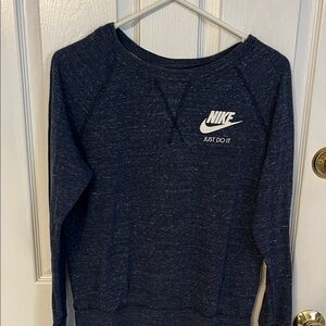 Nike Women's Dark Blue Crew Neck Long Sleeve shirt
